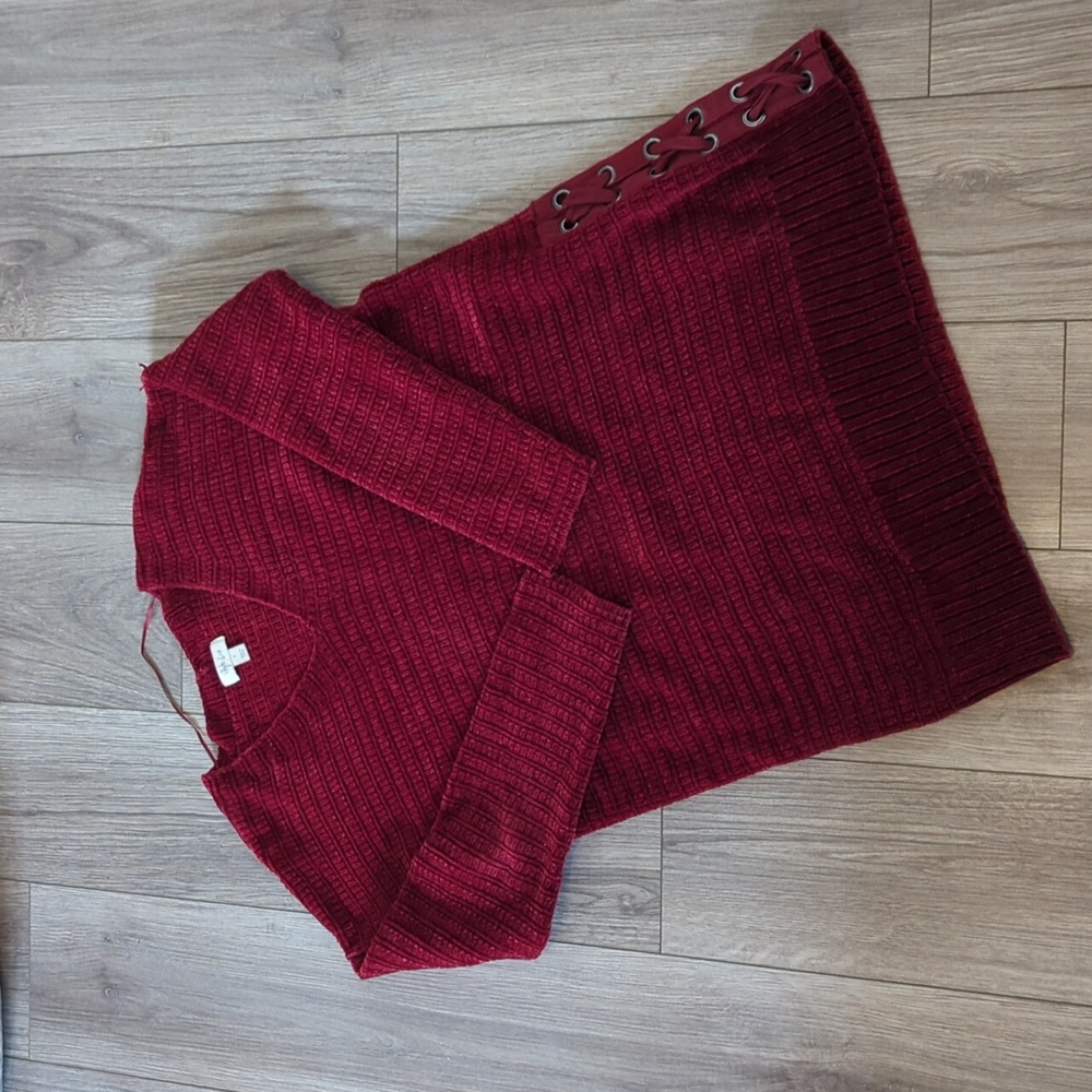 Style & Co maroon sweater. So soft and comfy